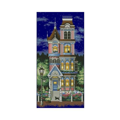 18-Dim13666_Victorian Charm Counted Cross Stitch 11CT 14CT 18CT Cross Stitch Kits Embroidery Needlework Sets