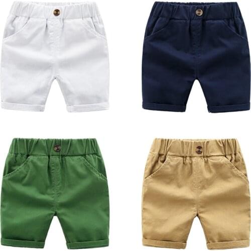 2021 Summer Boys Shorts Sport Beach Kids Short Pants Cotton Children Clothes Cute Little Boy Clothes Outdoor Baby Half Trousers