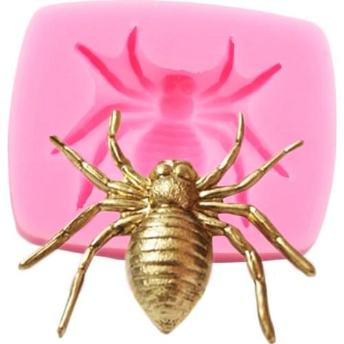 3D Spider Silicone Mold Fondant Molds Birthday Party Cake Decorating Tools Kitchen Baking Chocolate Candy Clay Moulds