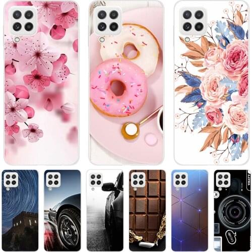 Phone Bags & Case For Samsung Galaxy A22 4G 5G A32 4G 5G 2021 Cover Soft Silicone Fashion Marble Inkjet Painted Shell Capa