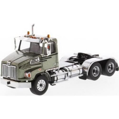 DM 1/50 Western Star 4700 SB Tandem Tractor Green Diecast Model 71038 Toy Gift