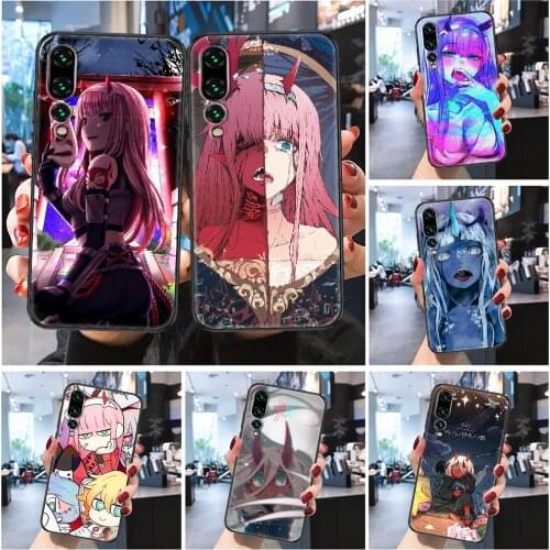 Darling In The FranXX ZERO TWO 02 Phone case For Huawei Honor 6 7 8 9 10 10i 20 A C X Lite Pro Play Frosted black pretty