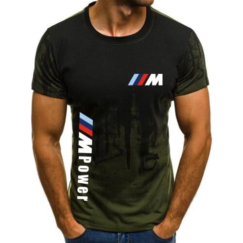 2021 M Sports Summer Custom Mens 3D Printed Top Solid Round Neck T-Shirt Casual Hip Hop Mens Loose Short Sleeve