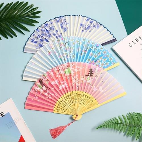 Chinese Wedding Manual Fans Hand Folding Fan Home Decor Eventail A Main