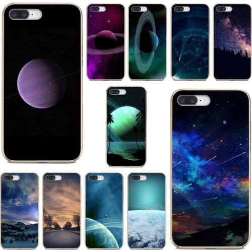 Space-Blue-Saturn-Dark-Art-Nature Silicone Phone Cover For Samsung Galaxy S7 S8 S9 S10E S20 FE Note 10 20 Edge Lite Plus Ultra