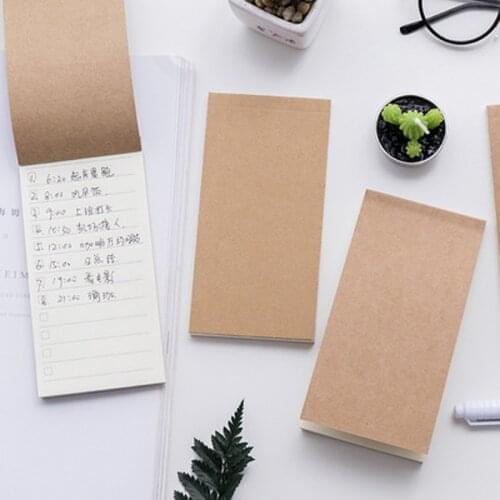 Creative Pocket Kraft Paper Memo Pad To Do List Tear Checklist Note Pad Notepad Stationery Scrapbooking Memo Notes High Quality