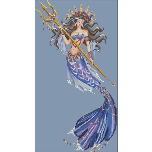 Heiress of Atlantis Counted Cross Stitch 11CT 14CT 18CT Cross Stitch Kits Embroidery Needlework Sets