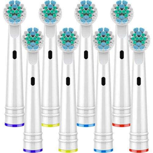 8x Replacement Brush Heads For Oral-B Electric Toothbrush Fit Advance Power/Pro Health/Triumph/3D Excel/Vitality Precision Clean