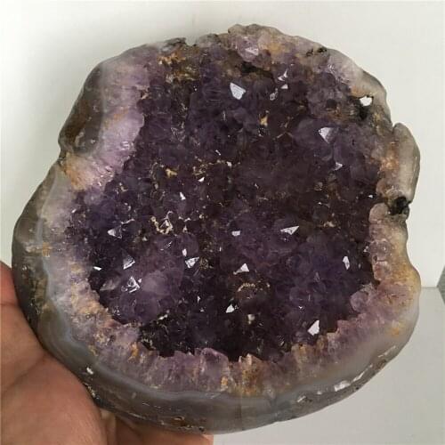 NATURAL Amethyst Crystal In Agate Cave crystal specimen Home furnishing decoration stone and crystal Reiki healing amethyst