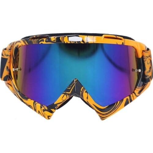 Professional off road goggles for cross helmet use CE approved helmet goggles