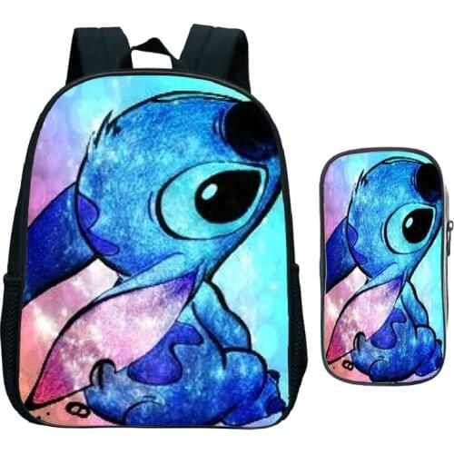 Kawaii Stitch Rucksack Bag Popular Pattern Backpack Children Kids Toddler School Bag Casual Daypack Kids Preschool Mochila