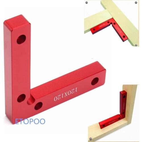 Aluminum Alloy 90 Degree Positioning Squares L Shape Corner Clamp Wood Metal Welding Fixing Tool Wooden Tools