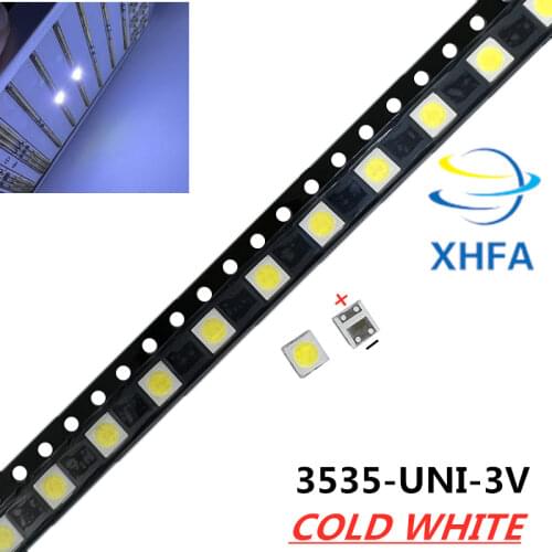 UNI LED 50PCS Backlight High Power LED 1W 3537 3535 90LM 3v Cool white LCD Backlight for TV TV Application