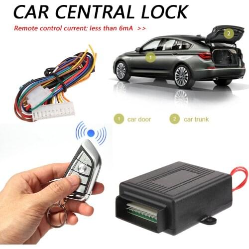 12V Universal Car Auto Remote Central Kit Door Lock Locking Vehicle Keyless Entry Alarm Car alarm System Security Protection