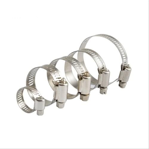 High qulity 2-20pcs/set all size Stainless Steel 304 ss304 Worm Drive Hose Clamp - Fuel Pipe Tube Clips water