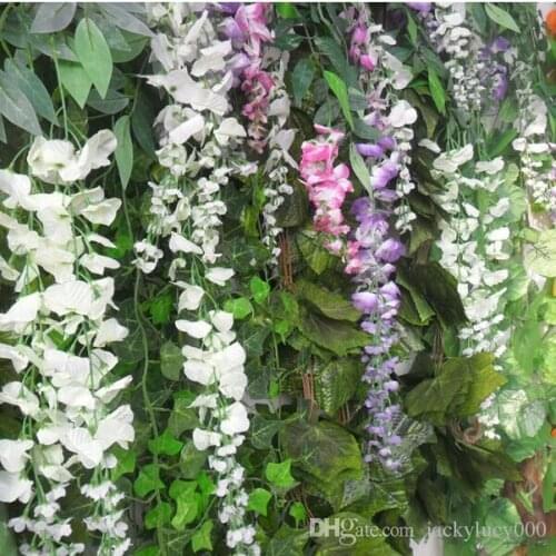 High-grade rayon flower vine home decoration simulation wisteria garland craft decoration wedding party decoration fake flowers
