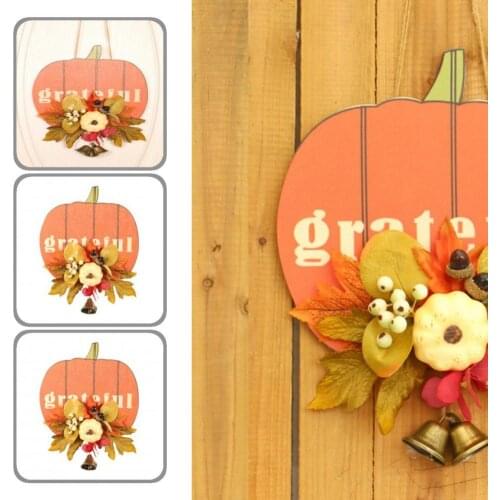 Yellow Color Good Pumpkin Shaped Halloween Welcome Sign Lightweight Halloween Sign Fine Workmanship for Yard