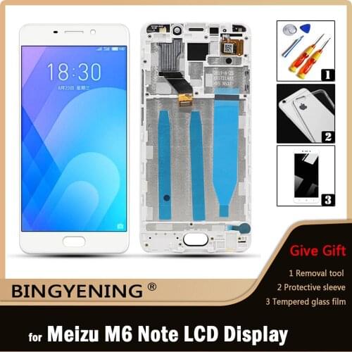 Original For Meizu M6 Note LCD Display Screen Touch Digitizer Assembly For 5.5 inch Meizu Note 6 M721H M721Q M721W With Frame