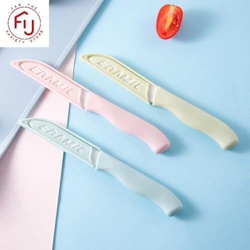 1PC Ceramic Paring Kitchen Knives Cooking Tool Peeler Knife Kitchen Aid Chef Fruits Slicer Anti-slip Handle Vegetable Cutter