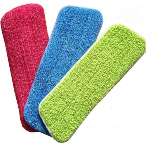1pc Microfiber Mop Head Strong Bibulous Replacement Cloth Glue-type Mop Cloth Cover Mop Accessories Household Supplies