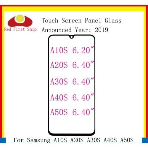 10Pcs/lot Touch Screen For Samsung Galaxy A10S A20S A30S A40S A50S Touch Panel Front Outer Lens LCD Glass With Hollow OCA Glue