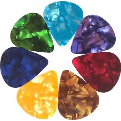 10PCS Acoustic Guitar Picks Plectrum Celluloid Electric Smooth Guitar Pick Bass Acoustic Guitar Accessories