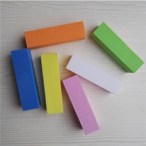 100Pcs Sanding Sponge Nail File Buffer Block For UV Gel Nail Polish DIY Nail Art Tool Manicure Pedicure Nail Foam
