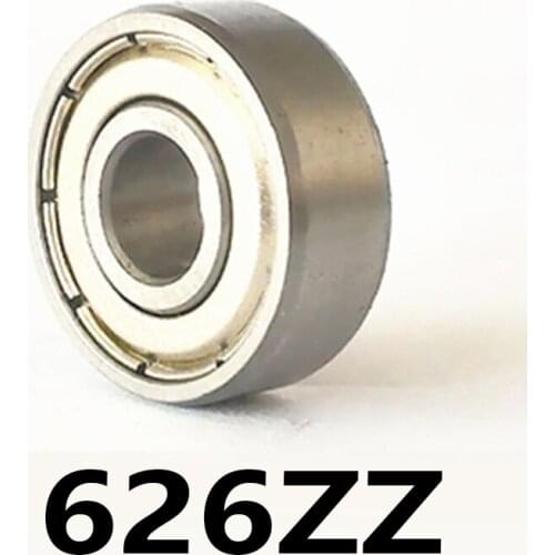 2pcs/lot 626ZZ Deep Groove Ball Miniature Mini Bearings 626ZZ 626-ZZ 6*19*6mm 6*19*6