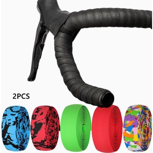 2Pcs Anti-slip Bicycle Handlebar Grip Tapes Cycling Comfortable Mountain Road Bike Straps