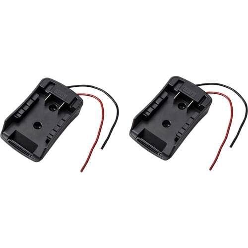 2 Pack Power Wheels Adapter for 20V Dock Power Connector 14 Gauge Robotics(Black)