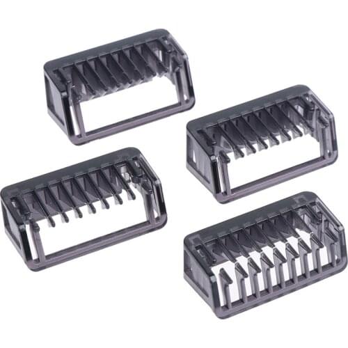 4 Pack 1 2 3 5mm Salon Barber Hair Removal for Norelco OneBlade Comb Cutting, QP210/50 220 2523 2520 2527 6520