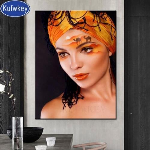 5d Diy Photo custom full square Diamond Painting absolutely desert lady mosaic Diamond Embroidery, home decor gift