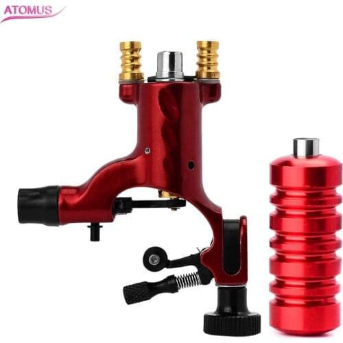 Atomus New Tattoo Gun Excellent Dragonfly Rotary Tattoo Machine Shader And Liner Assorted Tatoo Motor Gun Grip Kits Supply
