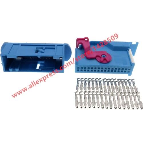 1 Set 32 Pin 1719057-2 1719058-2 966658-2 1J0972977D Automotive Pin Header Car Connector ECU Auto Plug For VW 1 J09 729 77D