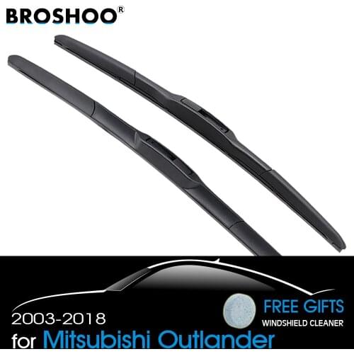 BROSHOO Car Wiper Blade For Mitsubishi Outlander 2003 2004 2005 2006 2007 2008 2009 2010 2011 2012 2013 2014 2015 2016 2017 2018