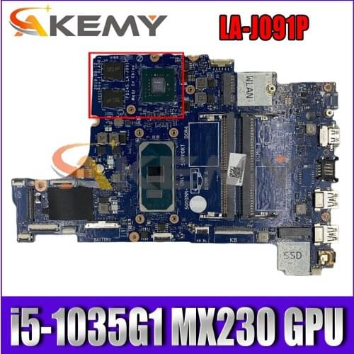 CN-035VMP 035VMP For DELL 3493 3593 5493 5593 Laptop Motherboard FDI45 LA-J091P LA-J092P MB With i5-1035G1 MX230 GPU 100% Tested