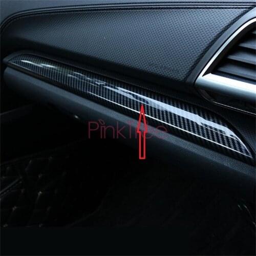 Carbon Fiber Color Dashboard Central Control Trim For Subaru Forester 2019 2020 Car Styling Accessories