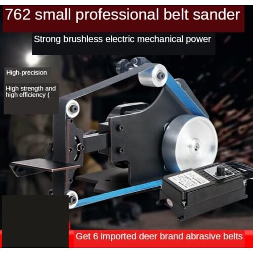 DIY Desktop Belt Sander Tool Sharpener Brushless 762x25MM Knife Polisher Belt Grind Machine Power Sander 100-240V Y