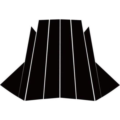 Door B C Pillar Mirror Plate Molding Trim Black New Fits For Hyundai Tucson - Exterior Parts Chromium Styling