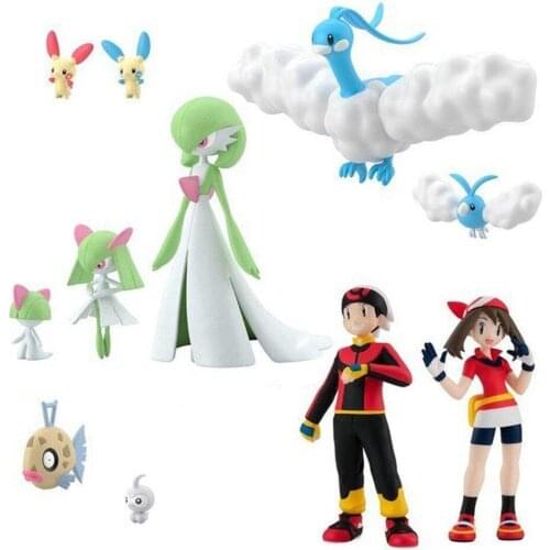 Bandai Scale World Pokemon Anime Figures Hoenn Region 02 Kids Toys Action Figures Kawaii Figurine Model Collections Dolls Gifts