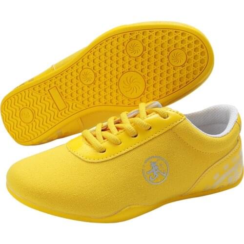 Canvas Breathable Tai Chi Shoes Free Flexible Kung Fu Wushu Shoes Martial Arts Sneaker Sports Training Footwear