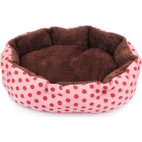 Dog Bed for Small Pet Bed Cute Doghouse Dot Printed Pet Mat Cat Bed Pet Cathouse Dog Bed Pet Supplies for Small Dogs&cat
