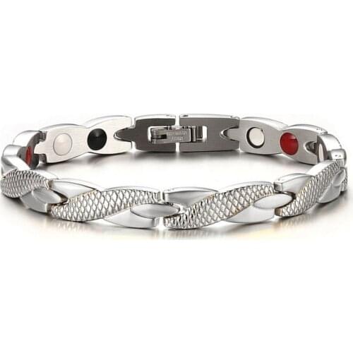 Twisted Dragon Pattern Healthy Care Magnetic Magnet Bracelet For Women Power Therapy Magnets Bracelets Bangles For Women Men