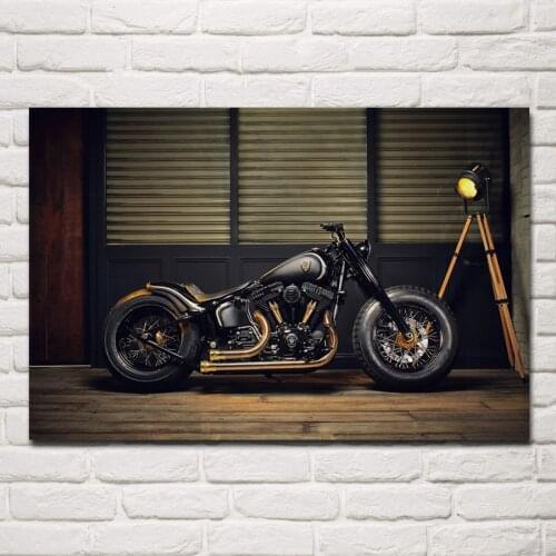 CHOPPER bobber motorbike custom bike motorcycle hot rod rods KA270 living room home wall modern art decor wood frame poster