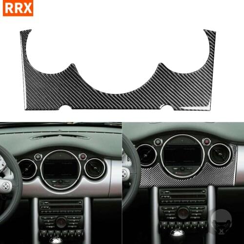 For MINI COOPER R50 R53 2002 2003 2004 Carbon Fiber Sticker Central Console Speedometer Lower Frame Interior Car Accessories