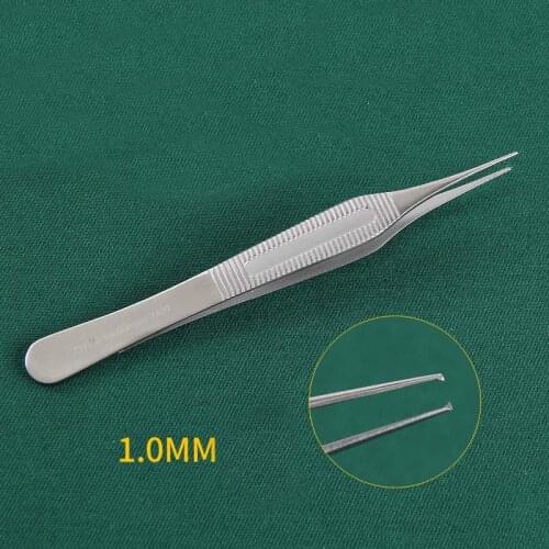 Shanghai Zhonghe Tiangong plastic tweezers with hook nose integrated Edison tweezers fine ophthalmology special equipment ADSON