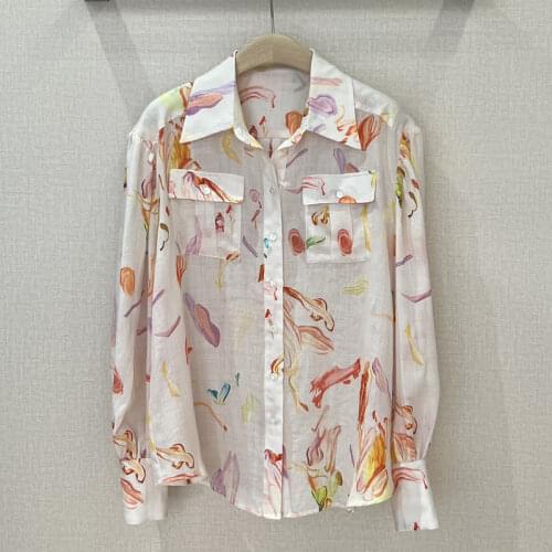 Льняные блузки Red RoosaRosee China At AliExpress