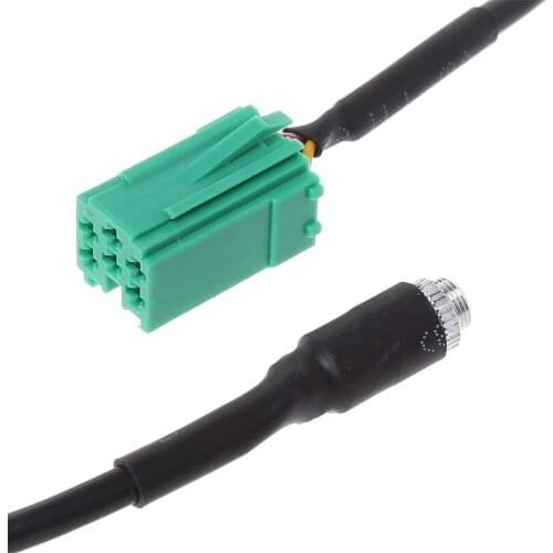 G5AD Aux Cable Adapter Mini ISO Female Jack Extension Wire For Radio Player