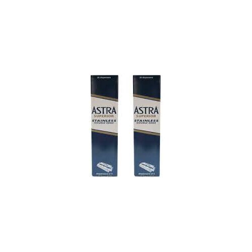 FOR SMOOTH SKIN WITH QUALITY SHAVING Astra Superior Stainless Double Edge Shaving Hair Razor Blue Pack X 400 Blade FREE SHİPPİNG
