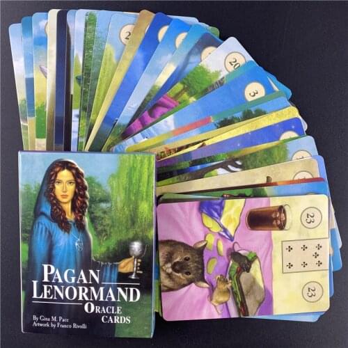 Pagan Lenormand Oracle Cards Full English Oracle Divination Game Tarot Cards In High quality